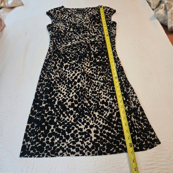 Lauren Ralph Lauren Sheath Dress Cheetah Animal Print Sleeveless Size 8 - Picture 9 of 15